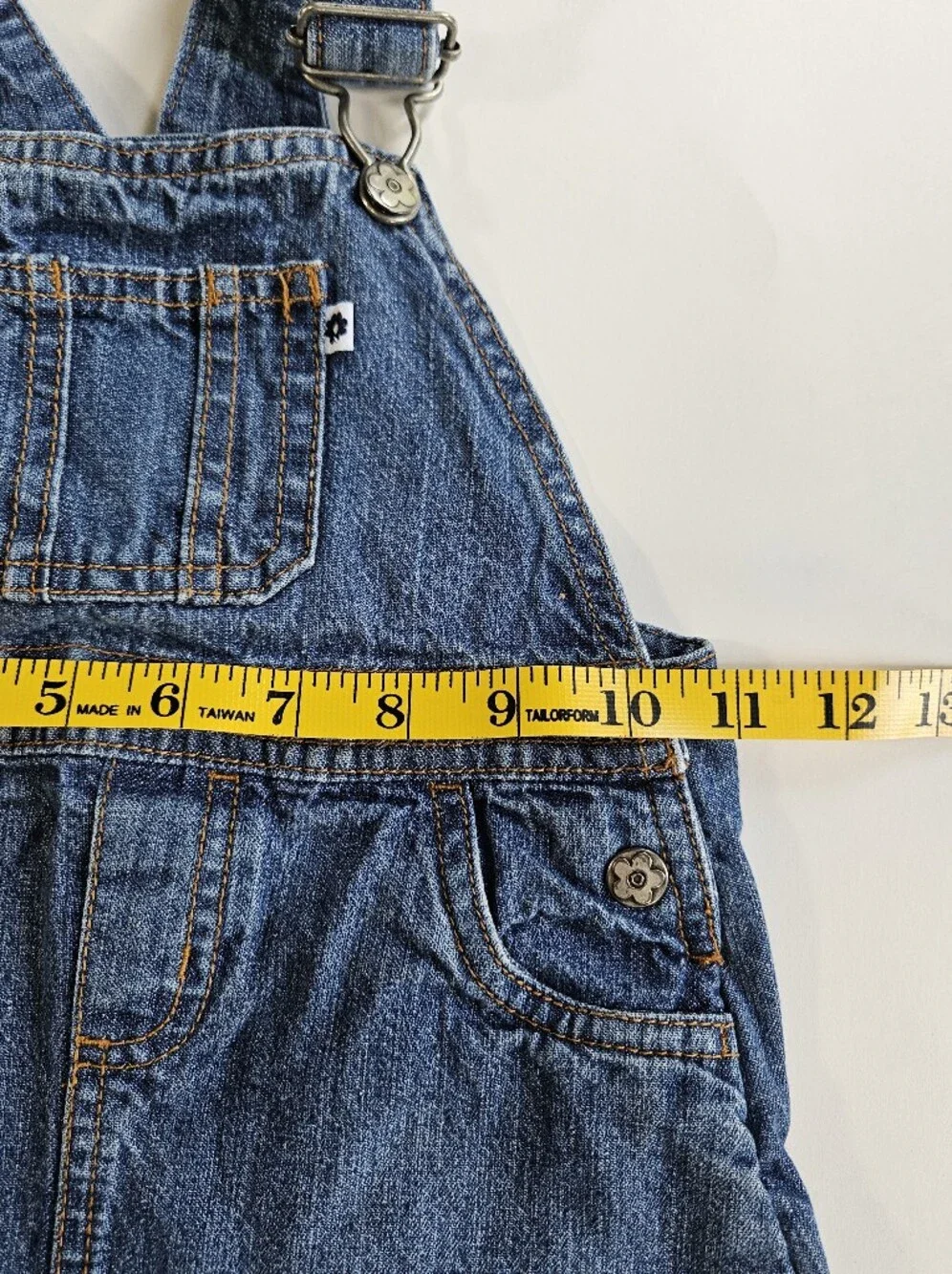 Carter's baby girl denim overall dress size 24 months